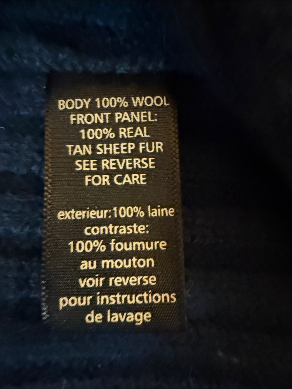 Elizabeth and James Deep Blue Faux Fur Cape Coat - Picture 6 of 8